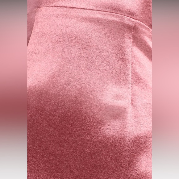 NWT Lulu’s Adoring Attitude Rusty Rose Satin Column Midi Dress - Picture 5 of 8